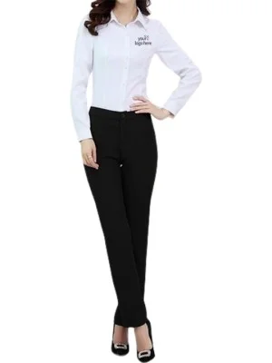 Professional Receptionist Uniform Pant Shirt Set